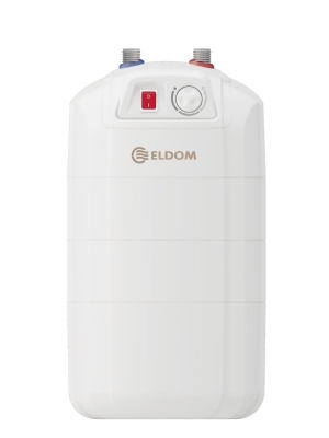 Compact standing water heater with energy class B. Ideal for under the sink.