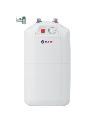 Compact standing water heater with energy class B. Ideal for under the sink.
