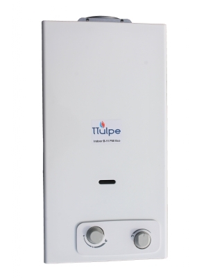 14 liters per minute propane gas water heater with battery ignition, 30-37 mbar