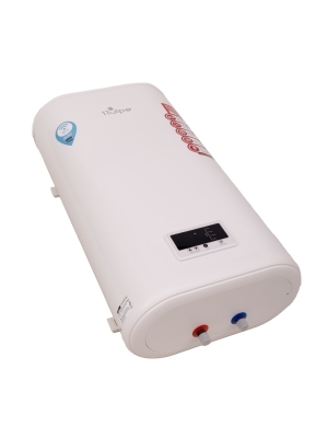 High-quality flat 43 liter boiler with Wi-Fi for vertical mounting on the wall