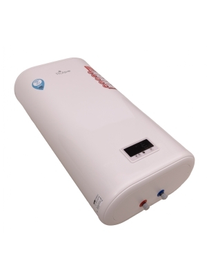 High-quality flat 68 liter boiler with Wi-Fi for vertical mounting on the wall