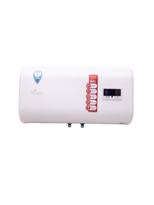 High-quality flat 43 liter boiler with Wi-Fi for horizontal mounting on the wall