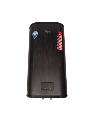 High-quality, anthracite black, flat 68 liter boiler with Wi-Fi and SMART function for verticall installation on the wall