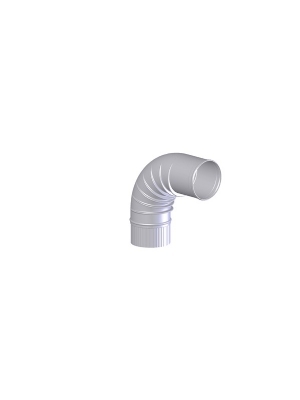 NEN 7203 Aluminum thin-walled flue gas outlet elbow 90 degrees; flanged;130 suitable for the Cointra COB-14 water heaters.