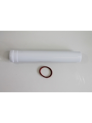 Flue pipe 80 mm white 500 mm