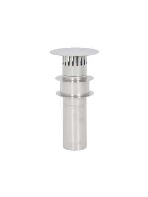 Stainless steel chimney set 110 mm. Roof gland. (TTulpe Indoor B-10/11)