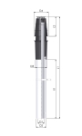Concentric vertical discharge pipe 60/100 mm | KIIP.shop